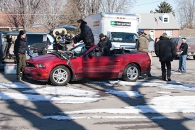 Movie crew shoots near UC field station.