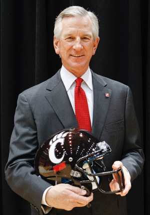 UC announced the hiring of Tommy Tuberville in December 2012, the very next day after it announced Butch Jones was leaving for Tennessee. photo/Lisa Ventre