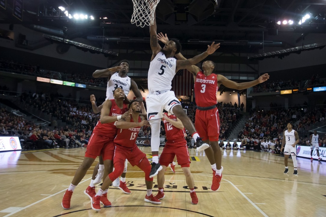 UC men's basketball competes against Houston