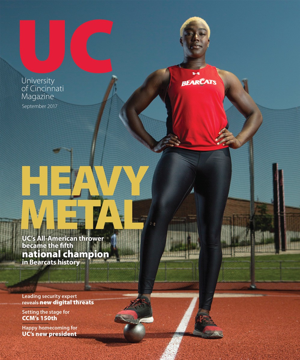 Cover of September 2017 UC Magazine with Annette Echikunwoke