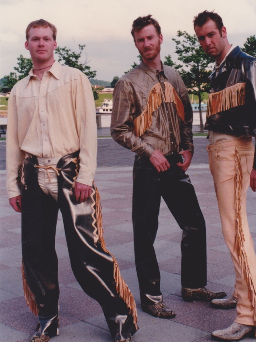 DAAP students including Matt Berninger model 90s urban cowboy fashions