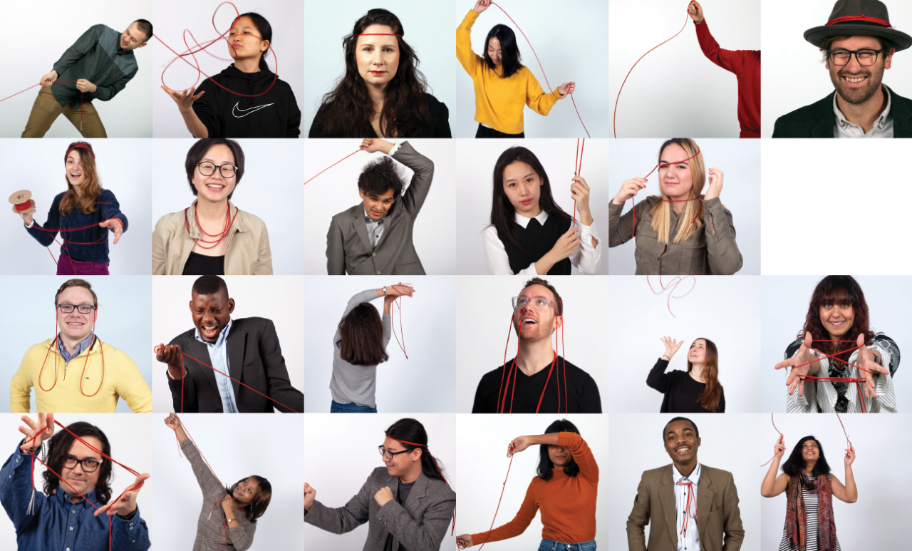 Collage of recent DAAP string art project