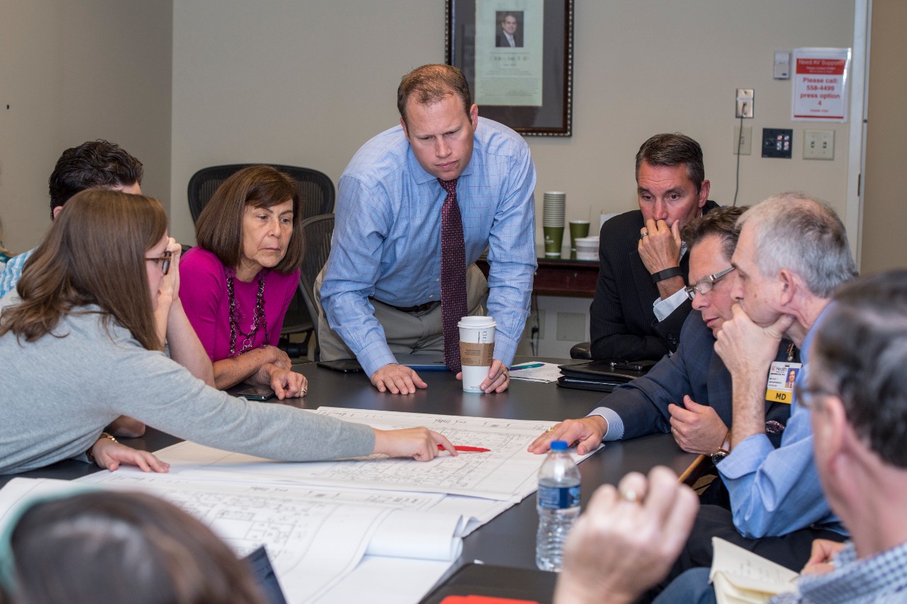Planners review blueprints