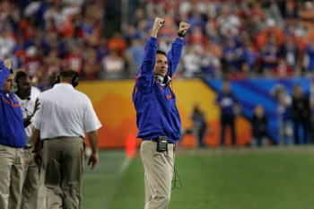 Urban Meyer on the field