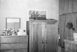 Ludlow Hall dorm room in 1966