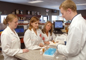 Students from the James Winkle College of Pharmacy