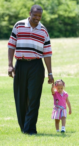 Cory Blount with his daughter Celina