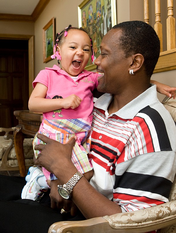 Cory Blount with daughter