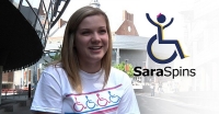 Video: Sara Whitestone won't allow UC's hilly campus from chasing down a cure for her disease.