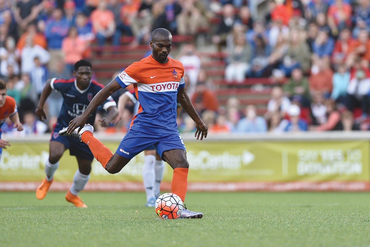 FC Cincinnati forward Omar Cummings played soccer for the Bearcats from 2005 to 2006.