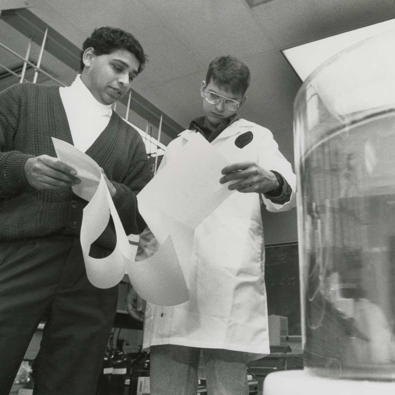 Pinto working in a UC lab in 1993