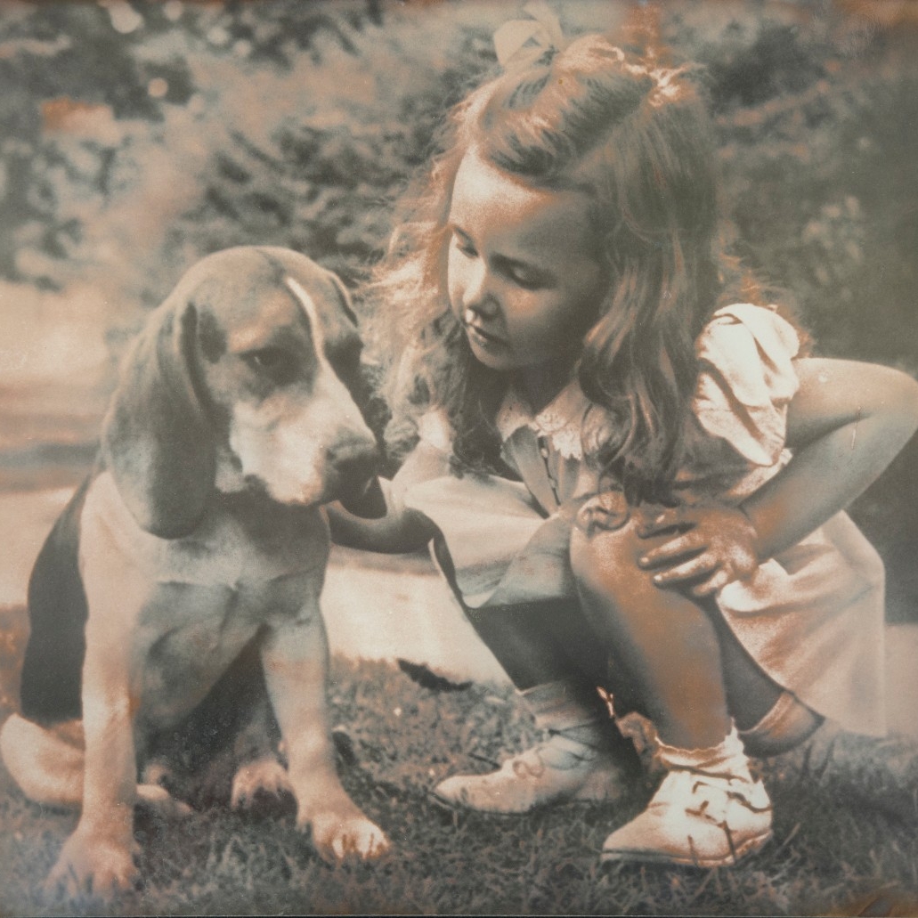 Girl and dog