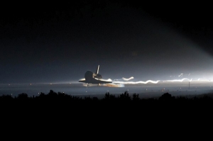 Space Shuttle Atlantis touches down for final time.