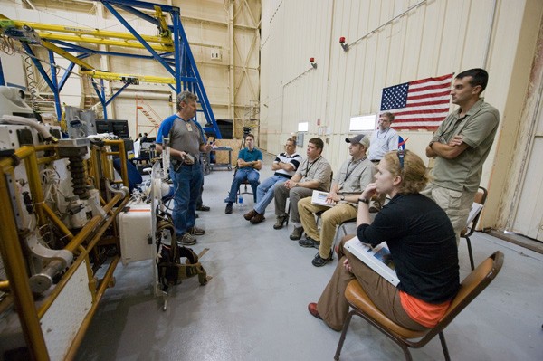 Scott Bleisath at work at NASA.