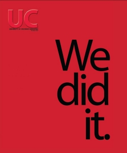 UC Magazine cover: We did it