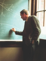 Professor Neil Armstrong at the blackboard