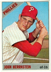 Baseball card of Philadelphia Phillies John Herrnstein