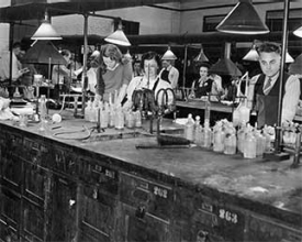 UC opened all its engineering programs to women students during               World War II as part of the war effort.  A chemical engineering lab     is pictured.     photo/courtesy of UC Archives and Rare Books 