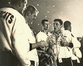 The Bearcats cut down the nets again in 1962, this time in Louisville's Freedom Hall, after winning their second national title against Ohio State.